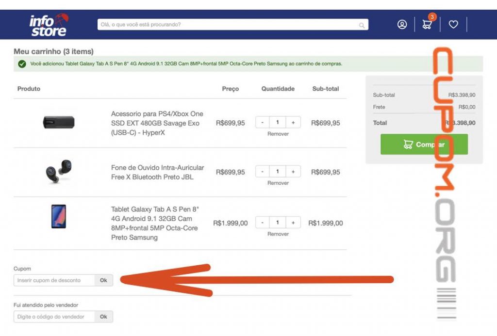 Cupom Desconto Infostore
